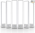 6-Pack Wireless Under Cabinet Lights, 32 LED Rechargeable Motion Sensor Lights, Magnetic Stick-On Closet Lights for Kitchen, Counter, Stairs & Home, 8-Inch, White